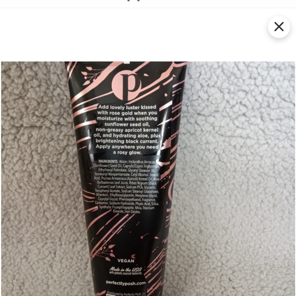❣️SALE❣️~$10~Perfectly Posh~Good Goddess~Rose Gold Body Crème~New and Sealed - Picture 4 of 8